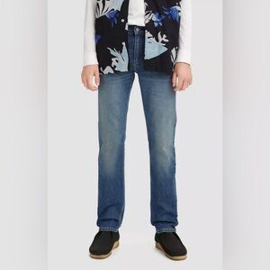 Levi's Men's Mid Rise Slim Leg Slim Jeans Stretch Medium Wash Size 32x34